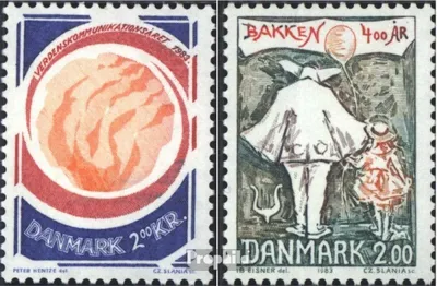 Produktbild von Briefmarken Dänemark 1983 Mi 767,769 (kompl.Ausg.) postfrisch Weltkommunikationsjahr