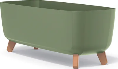 Zdjęcie produktu dla NABBI Donica plastikowa na nóżkach DGCL600 58 cm - zielona