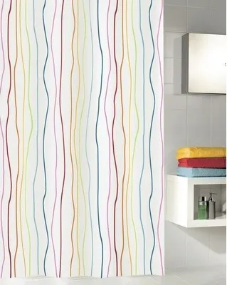Immagine prodotto di Tenda da doccia Kleine Wolke in tessuto JOLIE Multicolore 180 x 200 cm