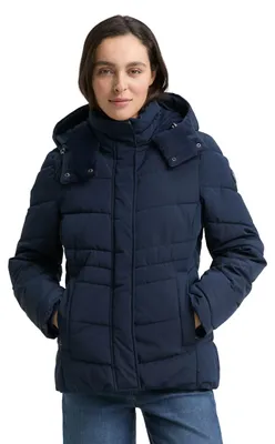 Produktbild von Tom Tailor Damen 1047527 Puffer-Jacke Mit Abnehmbarer Kapuze, 10668 - Sky Captai