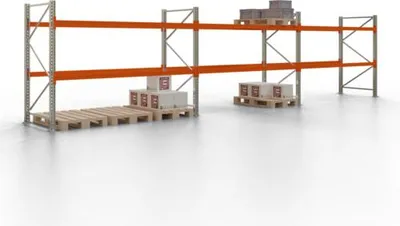 Produktbild von Palettenregal - 1,5 t - 2,0 x 8,5 x 1,1 m - 3 Felder - Schwerlastregal - VKfrei