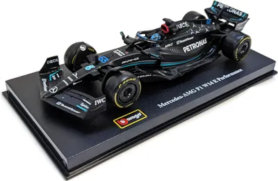 Produktbild von Bburago 18-38081R - Modellauto - F1 Mercedes AMG W14 '23 #63 Russel (mit Helm, Maßstab 1:43)