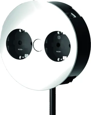 Produktbild von BACHMANN TWIST 2S 2x Schutzkontakt, Schutzkontakt-Montagestecker, Edelstahl, 2 m
