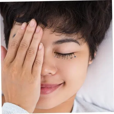Produktbild von 10 Stück künstliche Wimpernstreifen mit Strasssteinen für das Make-up, leicht und angenehm zu tragen, wiederverwendbar für Cosplay und Partys
