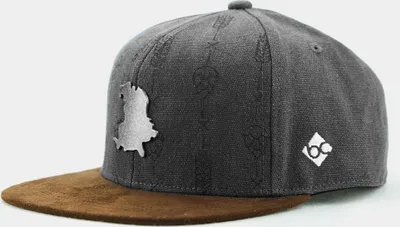 Bavarian Caps Snapback Baseball-Cap "Hopfen & Malz" silber in grau