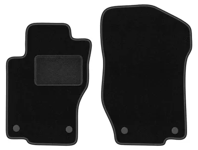 Zdjęcie produktu dla Dywaniki samochodowe welurowe przednie do: Mercedes ML W164 (2005-2011, SUV) czarne, dopasowane – Wielganizator LUX