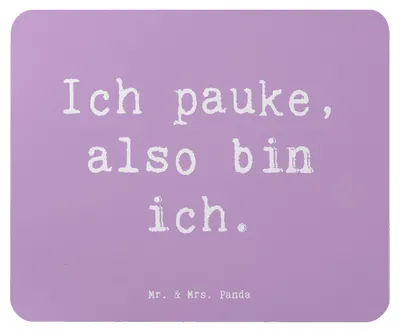 Produktbild von Mr. & Mrs. Panda Mousepad Spruch Pauken Motivation - Lavendeltraum - Geschenk, Timpani, pc mauspad, Mouse Pad, Musik, Percussion, Musiker, computer, Orchester, Lernen