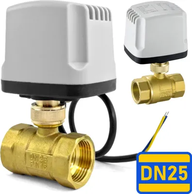 Obrázok produktu pre Elektromagnetický ventil Regulátor prietoku vody Guľový ventil Automatizácia DN25 1" 230 V 20 W