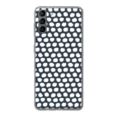 Produktbild von MuchoWow® Handyhülle Schutzhülle Hülle für Samsung Galaxy S21 Plus Tupfen - Muster - Weiß Silikon Softcase Handy Hülle - Handy-Tasche