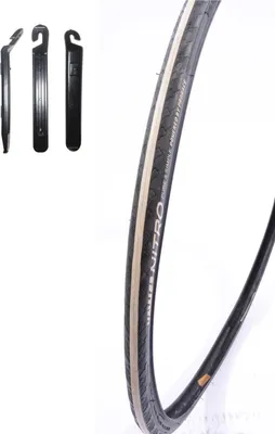 Produktbild von 1 x Yaw Nitro 28" Rennradreifen 23-622 (700x23C) in Schwarz Weiß Schwarz inkl. 3 Reifenheber