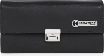 Produktbild von Karlowsky Kellnerbörse (Geldbörse) 18,2 x 10 cm Leder Schwarz