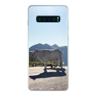 Produktbild von MuchoWow® Handyhülle Schutzhülle Hülle für Samsung Galaxy S10 Lite Schottische Highlander - Licht - Berge - Natur Silikon Softcase Handy Hülle - Schutz