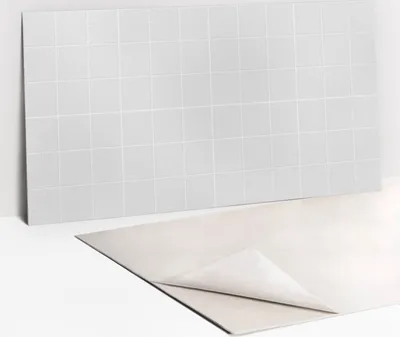 Obrázek produktu pro Ochranný Panel PVC - Samolepicí Vinylové Dlaždice na Stěnu - 100 x 50 - Klasické dlaždice