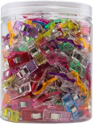 Productafbeelding van Naaiclips - Stof Clips - Quilten en Naaien - Antislip Ontwerp - 200 stuks - 9 Kleuren