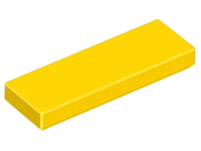 Image de Lego® 1x3 carreaux 63864 - 10 pièces jaune