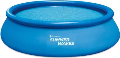 Produktbild von Summer Waves Quick Up Pool nafukovací bazén okrúhly vrátane príslušenstva modrý Ø 457x107 cm