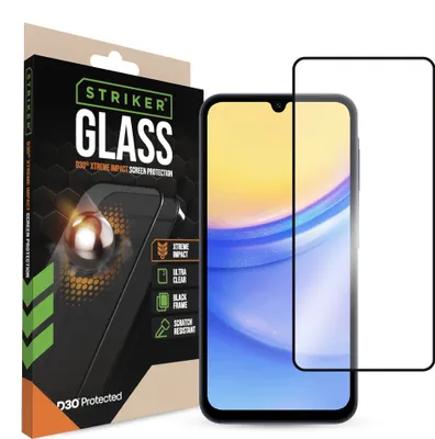 Zdjęcie produktu dla Striker D3O Tempered Glass Edge To Edge Screen Protector Samsung Galaxy A15 4G/5G