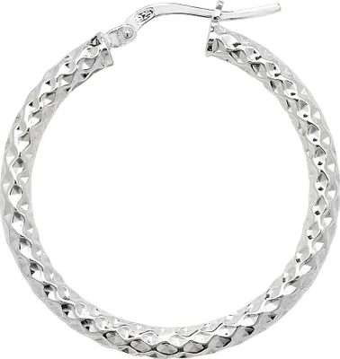 Produktbild von 925 Sterling Silber Damen - Paar Creolen - 25mm; WJS11493