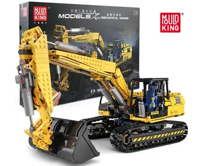 Produktbild von Mould King 13112 RC Kettenbagger 2184+ Teile Ferngesteuert Technik Klemmbausteine Bausatz