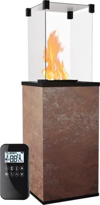 Produktbild von KRATKI Gaskamin PATIO Quarzstein Oxide Moro Gasheizgerät 4-8,2 kW