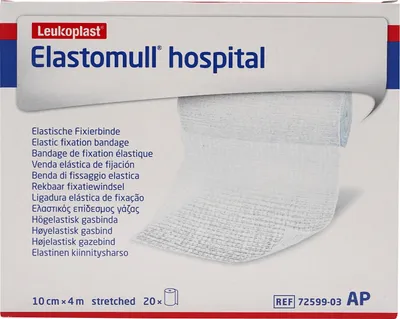 Produktbild von Elastomull hospital 10 cmx4 m elast.Fixierb.weiß 20 St