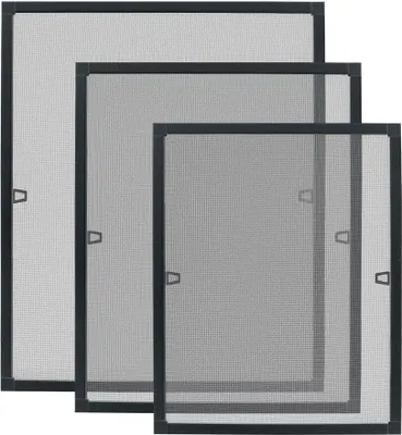 Produktbild von Sieť proti hmyzu do okien Sessamen-LP - sieť proti hmyzu s hliníkovým rámom - sieť proti hmyzu - napínací rám bez vŕtania - 100 × 120 cm, antracitová