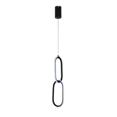 Obrázek produktu pro HOROZ SANTANA LED závěsné svítidlo 12W 700lm 4000K IP20 černé - moderní stropní svítidlo s elegantním designem