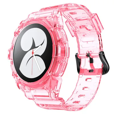 Produktbild von SYSTEM-S Hülle und Armband 40 mm TPU für Samsung Galaxy Watch 5 4 Smartwatch in Pink