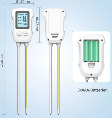 Produktbild von Bodenfeuchtesensor Bodenmessgerät LCD-Display