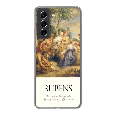 Produktbild von MuchoWow® Handyhülle Schutzhülle Hülle für Samsung Galaxy S21 FE Rubens - Kunst - Die Begegnung von David und Abigail Silikon Softcase Handy Hülle - Mobiltelefonhülle