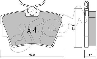 Produktbild von CIFAM Bremsbeläge Satz Hinten Bremsklötze für OPEL Vivaro A Kastenwagen (X83) 822-635-0