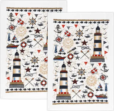 Image de Essuie-tout - lot de 2 - 40x60 cm - Bleu