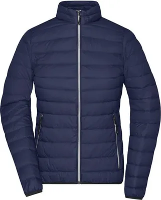 Produktbild von Leichte Daunenjacke im klassischen Design navy/silver, Gr. L