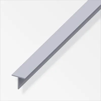 Produktbild von alfer Quadrat-T 1 m, 19.5 x 1.5 mm Aluminium roh blank