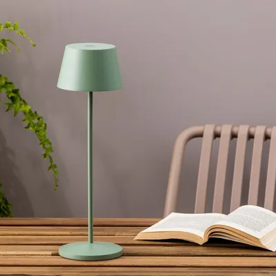 Produktbild von SAVINA Tragbare Lampe dunkelgrün