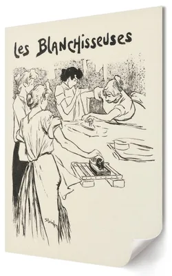 Produktbild von Wäscherinnen- Kunstdruck A2 (42x59 cm) - Klassisch, ausdrucksstark, künstlerisch- Wandbild für Wohnzimmer Schlafzimmer & Flur, Modernes Poster Wanddeko, Ungerahmt