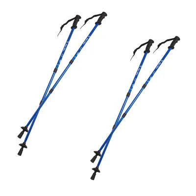 Immagine prodotto di Bastoncini telescopici da nordic walking in alluminio, 65–135 cm, blu, 2 paia