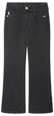 Productafbeelding van Pepe Jeans meisjesbroek, slim fit, flared pijpen, model Willa, kleur zwart (denim-9fb), maat 6 jaar