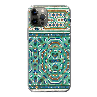 Produktbild von MuchoWow® Handyhülle Schutzhülle Hülle für iPhone 13 Pro Eine traditionelle marokkanische Mosaikdekoration Silikon Softcase Handy Hülle - Handy-Tasche