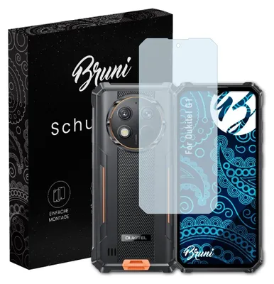 Produktbild von Bruni Basics-Clear 2x Schutzfolie kompatibel mit Oukitel G1 Folie