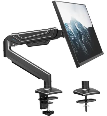 Image de Support d'écran - Bras de moniteur à ressort à gaz - 15 à 34 pouces - Jusqu'à 12 kg - Fixation sur bureau