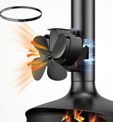 Produktbild von Lautloser Kachelventilator magnetisch, effizient für Heizungen und Öfen
