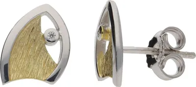 Produktbild von JuwelmaLux Ohrstecker 925 Silber Gold plattiert JL20-06-0688