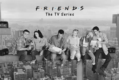 Produktbild von Friends - 3 - Sitting on a Skyscraper - Poster Plakat Druck - Größe 91,5x61 cm