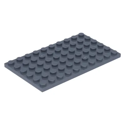 A dark gray LEGO baseplate with studs, shown from a diagonal angle against a white background.