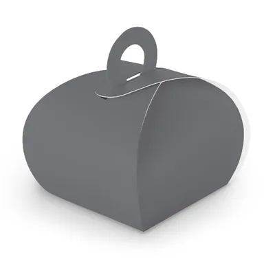 Produktbild von itenga Geschenkbox mit Griff grau aus Karton