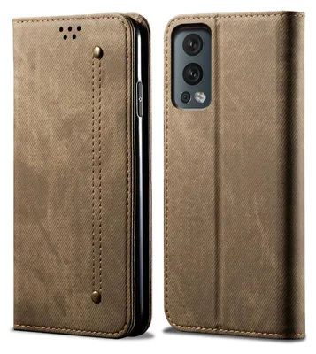 Obrázek produktu pro OnePlus Nord 2 5G Pouzdro, Kožené Peněženkové Pouzdro s Magnetickým Uzavíráním a Stojánkem pro OnePlus Nord 2 5G Khaki