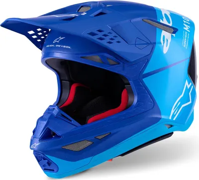 Produktbild von Alpinestars Supertech S-M10 Flood 2024 Motocross Helm, blau/schwarz, XL (61/62)