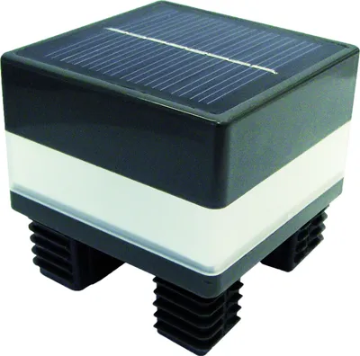 Produktbild von TeJe Solarpfostenkappe LED 68x68 mm, wetterfest, mit Dämmerungssensor für Zaun & Garten