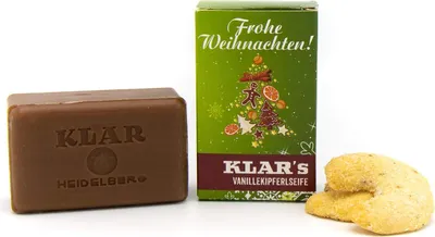 Produktbild von Klar's Weihnachtsseife Vanillekipferl (palmölfrei) 11213